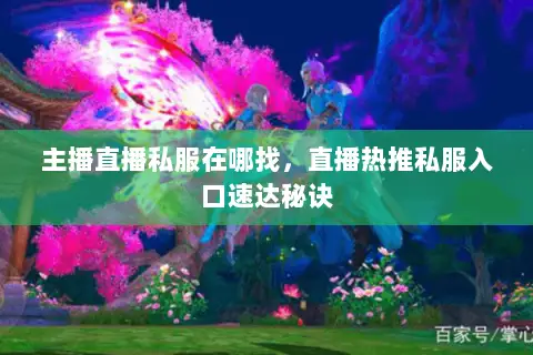 主播直播私服在哪找，直播热推私服入口速达秘诀