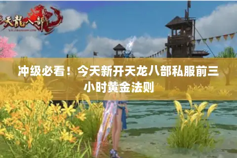 冲级必看!今天新开天龙八部私服前三小时黄金法则 冲级必看!今天新开天龙八部私服前三小时黄金法则