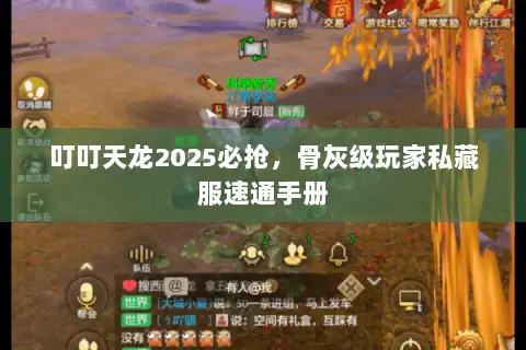 叮叮天龙2025必抢,骨灰级玩家私藏服速通手册 叮叮天龙2025必抢,骨灰级玩家私藏服速通手册