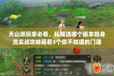 天山派玩家必看，私服选哪个版本隐身流实战攻略藏着3个你不知道的门道