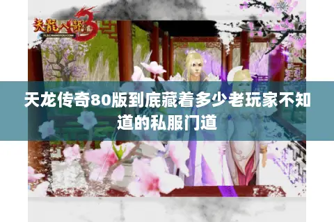 天龙传奇80版到底藏着多少老玩家不知道的私服门道