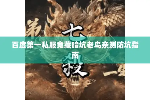 百度第一私服竟藏暗坑老鸟亲测防坑指南 百度第一私服竟藏暗坑老鸟亲测防坑指南