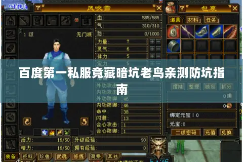百度第一私服竟藏暗坑老鸟亲测防坑指南 百度第一私服竟藏暗坑老鸟亲测防坑指南