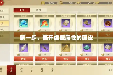 第一步,撕开虚假属性的画皮 第一步,撕开虚假属性的画皮