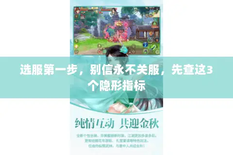 选服第一步,别信永不关服,先查这3个隐形指标 选服第一步,别信永不关服,先查这3个隐形指标