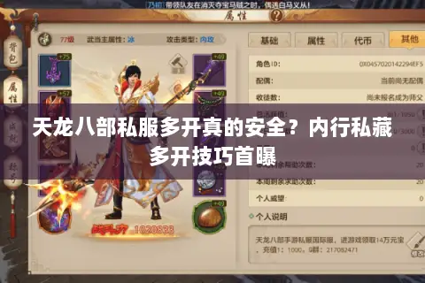天龙八部私服多开真的安全?内行私藏多开技巧首曝 天龙八部私服多开真的安全?内行私藏多开技巧首曝