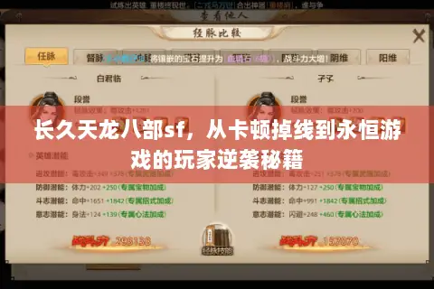 长久天龙八部sf,从卡顿掉线到永恒游戏的玩家逆袭秘籍 长久天龙八部sf,从卡顿掉线到永恒游戏的玩家逆袭秘籍