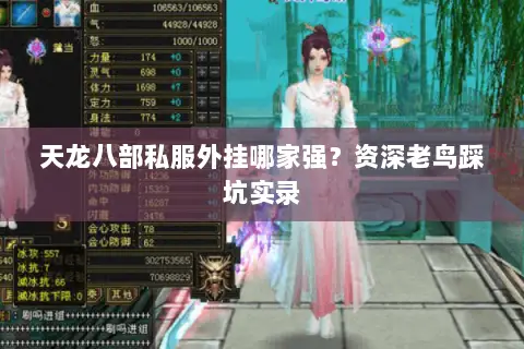 天龙八部私服外挂哪家强？资深老鸟踩坑实录