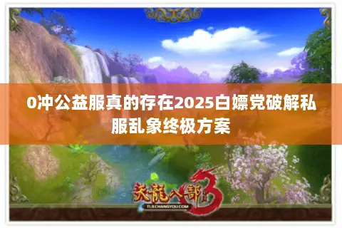 0冲公益服真的存在2025白嫖党破解私服乱象终极方案
