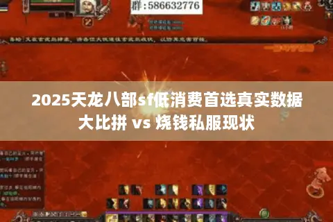 2025天龙八部sf低消费首选真实数据大比拼 vs 烧钱私服现状
