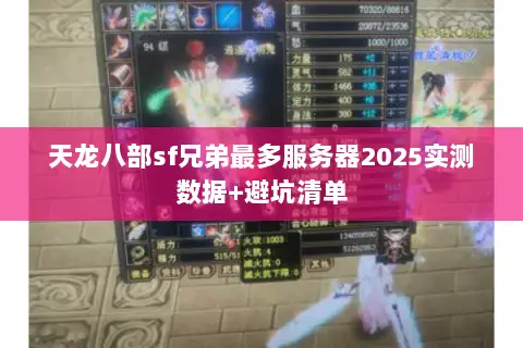 天龙八部sf兄弟最多服务器2025实测数据+避坑清单 天龙八部sf兄弟最多服务器2025实测数据+避坑清单
