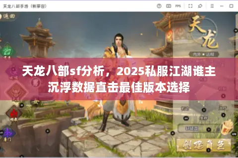 天龙八部sf分析，2025私服江湖谁主沉浮数据直击最佳版本选择