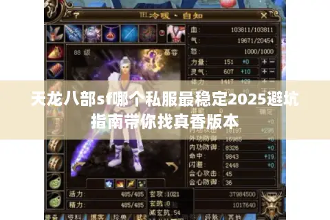 天龙八部sf哪个私服最稳定2025避坑指南带你找真香版本 天龙八部sf哪个私服最稳定2025避坑指南带你找真香版本