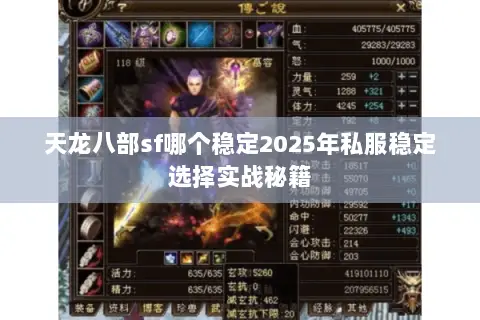 天龙八部sf哪个稳定2025年私服稳定选择实战秘籍 天龙八部sf哪个稳定2025年私服稳定选择实战秘籍