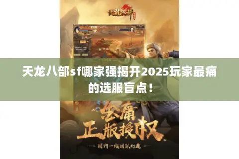 天龙八部sf哪家强揭开2025玩家最痛的选服盲点！