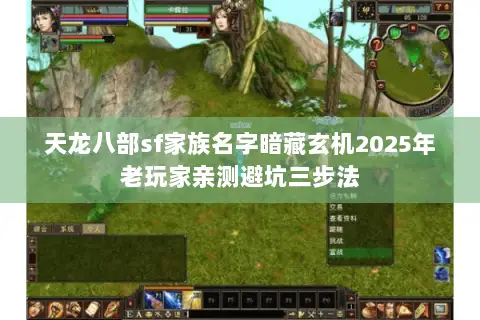 天龙八部sf家族名字暗藏玄机2025年老玩家亲测避坑三步法 天龙八部sf家族名字暗藏玄机2025年老玩家亲测避坑三步法