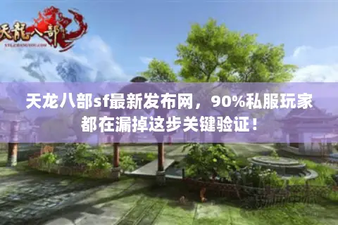 天龙八部sf最新发布网,90%私服玩家都在漏掉这步关键验证! 天龙八部sf最新发布网,90%私服玩家都在漏掉这步关键验证!