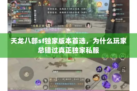 天龙八部sf独家版本首选,为什么玩家总错过真正独家私服 天龙八部sf独家版本首选,为什么玩家总错过真正独家私服