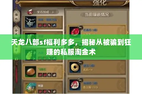 天龙八部sf福利多多,揭秘从被骗到狂赚的私服淘金术 天龙八部sf福利多多,揭秘从被骗到狂赚的私服淘金术
