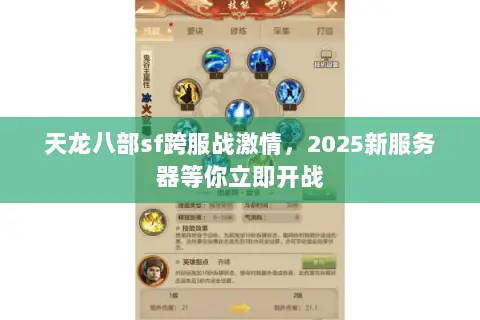 天龙八部sf跨服战激情，2025新服务器等你立即开战