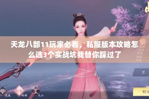 天龙八部11玩家必看，私服版本攻略怎么选3个实战坑我替你踩过了