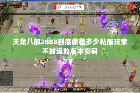 天龙八部2888到底藏着多少私服玩家不知道的版本密码