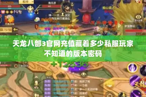 天龙八部3官网充值藏着多少私服玩家不知道的版本密码 天龙八部3官网充值藏着多少私服玩家不知道的版本密码