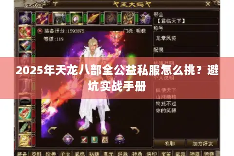 2025年天龙八部全公益私服怎么挑?避坑实战手册 2025年天龙八部全公益私服怎么挑?避坑实战手册