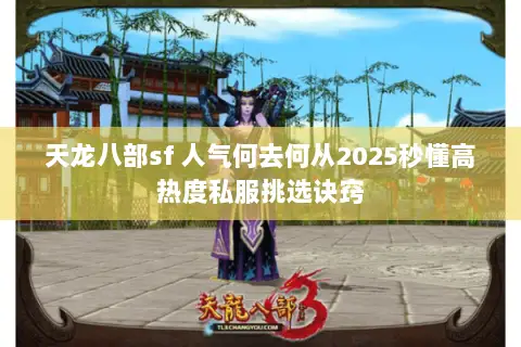 天龙八部sf 人气何去何从2025秒懂高热度私服挑选诀窍 天龙八部sf 人气何去何从2025秒懂高热度私服挑选诀窍