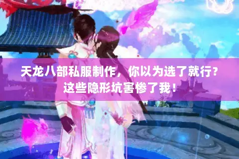 天龙八部私服制作,你以为选了就行?这些隐形坑害惨了我! 天龙八部私服制作,你以为选了就行?这些隐形坑害惨了我!