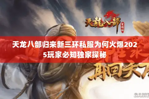 天龙八部归来新三环私服为何火爆2025玩家必知独家探秘 天龙八部归来新三环私服为何火爆2025玩家必知独家探秘