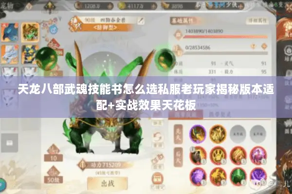 天龙八部武魂技能书怎么选私服老玩家揭秘版本适配+实战效果天花板 天龙八部武魂技能书怎么选私服老玩家揭秘版本适配+实战效果天花板