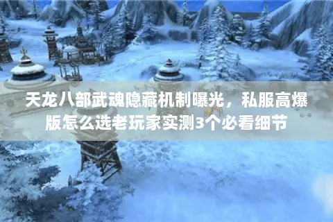 天龙八部武魂隐藏机制曝光,私服高爆版怎么选老玩家实测3个必看细节 天龙八部武魂隐藏机制曝光,私服高爆版怎么选老玩家实测3个必看细节