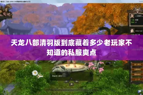 天龙八部清羽版到底藏着多少老玩家不知道的私服爽点 天龙八部清羽版到底藏着多少老玩家不知道的私服爽点