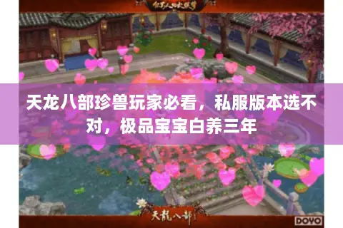 天龙八部珍兽玩家必看，私服版本选不对，极品宝宝白养三年