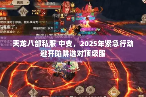 天龙八部私服 中变,2025年紧急行动避开陷阱选对顶级服 天龙八部私服 中变,2025年紧急行动避开陷阱选对顶级服