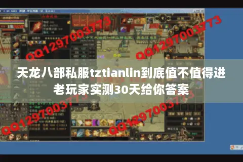 天龙八部私服tztianlin到底值不值得进老玩家实测30天给你答案 天龙八部私服tztianlin到底值不值得进老玩家实测30天给你答案