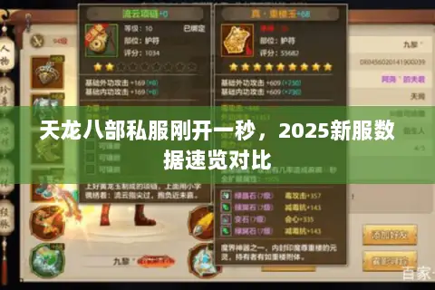 天龙八部私服刚开一秒,2025新服数据速览对比 天龙八部私服刚开一秒,2025新服数据速览对比