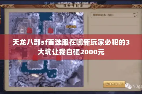 天龙八部sf首选服在哪新玩家必犯的3大坑让我白砸2000元 天龙八部sf首选服在哪新玩家必犯的3大坑让我白砸2000元