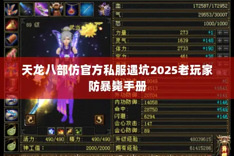 天龙八部仿官方私服遇坑2025老玩家防暴毙手册 天龙八部仿官方私服遇坑2025老玩家防暴毙手册