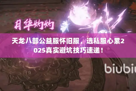 天龙八部公益服怀旧服,选私服心累2025真实避坑技巧速递! 天龙八部公益服怀旧服,选私服心累2025真实避坑技巧速递!