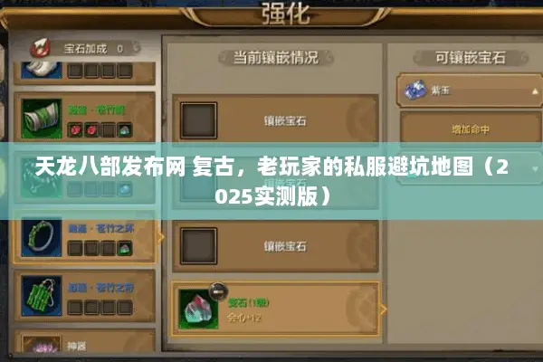 天龙八部发布网 复古,老玩家的私服避坑地图(2025实测版) 天龙八部发布网 复古,老玩家的私服避坑地图(2025实测版)