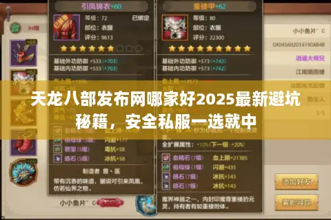 天龙八部发布网哪家好2025最新避坑秘籍，安全私服一选就中