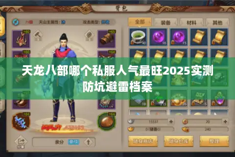 天龙八部哪个私服人气最旺2025实测防坑避雷档案