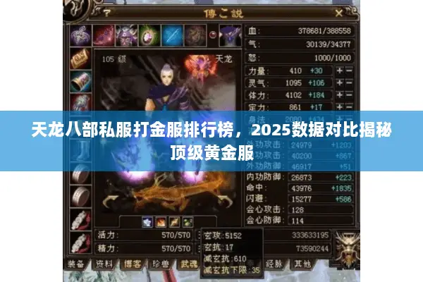 天龙八部私服打金服排行榜,2025数据对比揭秘顶级黄金服 天龙八部私服打金服排行榜,2025数据对比揭秘顶级黄金服