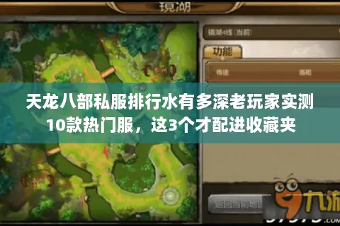 天龙八部私服排行水有多深老玩家实测10款热门服，这3个才配进收藏夹