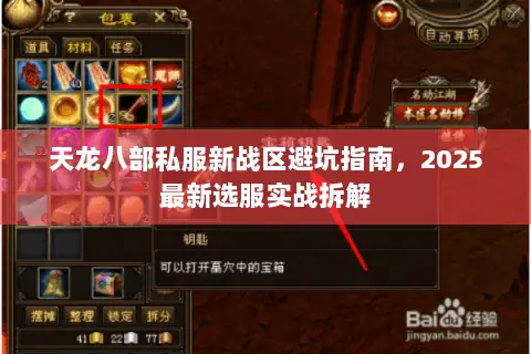 天龙八部私服新战区避坑指南,2025最新选服实战拆解 天龙八部私服新战区避坑指南,2025最新选服实战拆解