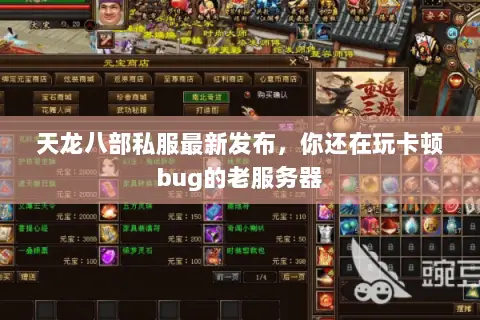 天龙八部私服最新发布,你还在玩卡顿bug的老服务器 天龙八部私服最新发布,你还在玩卡顿bug的老服务器