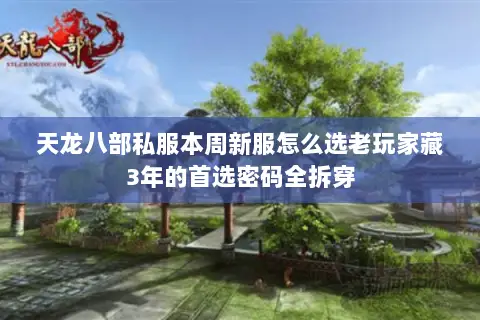 天龙八部私服本周新服怎么选老玩家藏3年的首选密码全拆穿 天龙八部私服本周新服怎么选老玩家藏3年的首选密码全拆穿