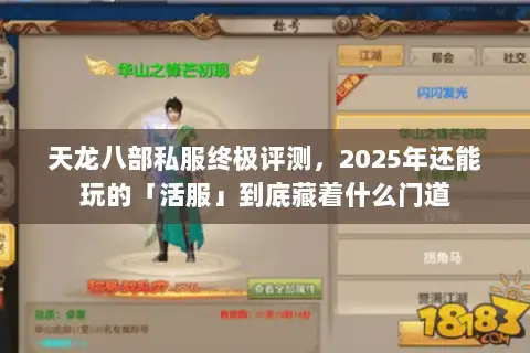 天龙八部私服终极评测,2025年还能玩的「活服」到底藏着什么门道 天龙八部私服终极评测,2025年还能玩的「活服」到底藏着什么门道